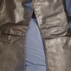 Diesel men's leather pants size 32 waist.  Mint condition, never worn; like new.
